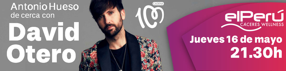 Encuentro especial CADENA 100 en el que tú haces las preguntas y David Otero, antiguo componente del Canto del Loco, contesta y regala canciones en directo