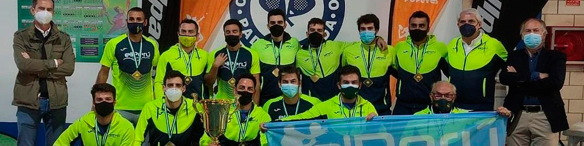 Nuestro equipo masculino de pádel se proclama Campeón de Extremadura de Pádel por equipos por décima vez consecutiva en Mérida, 26-28 febrero de 2021